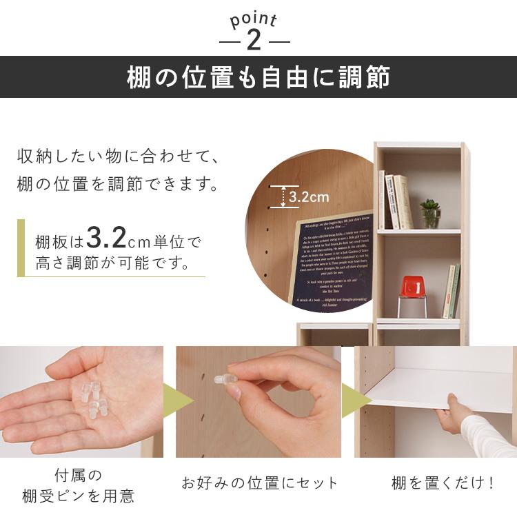 IRIS OHYAMA（アイリスオーヤマ） カラーボックス 2段 収納 スリム