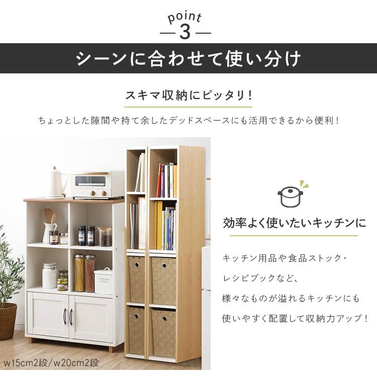 IRIS OHYAMA（アイリスオーヤマ） カラーボックス 2段 収納 スリム