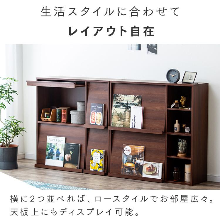 IRIS OHYAMA 本棚 収納棚 扉付き 棚 おしゃれ ディスプレイラック