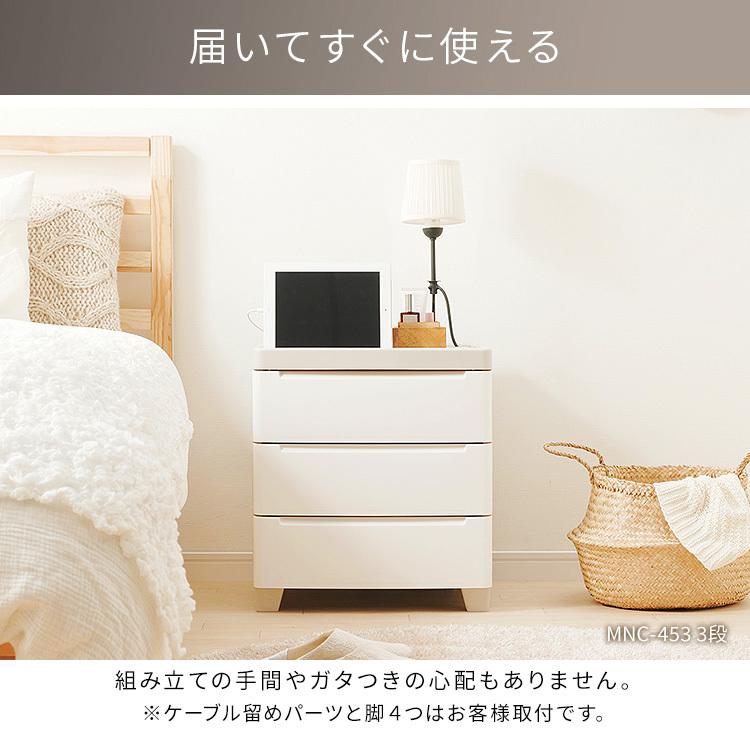 即日受渡❣️全国送料込4年前購入アイリスオーヤマ50型4K裏録画対応新品リモ付 IRIS OHYAMA（アイリスオーヤマ） チェスト 4段 ランドリーチェスト 白