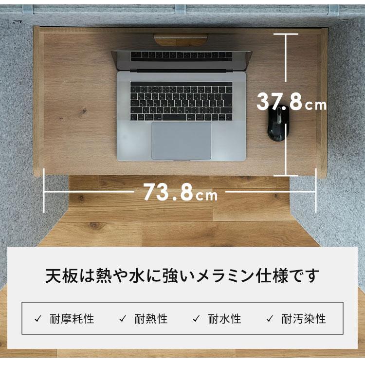 パーテーション 引き出し パソコンデスク リモートワークデスク 机 PCデスク 間仕切り衝立 目隠し 防音 アイリスオーヤマ 【ナチュリカ】 RWD-8014