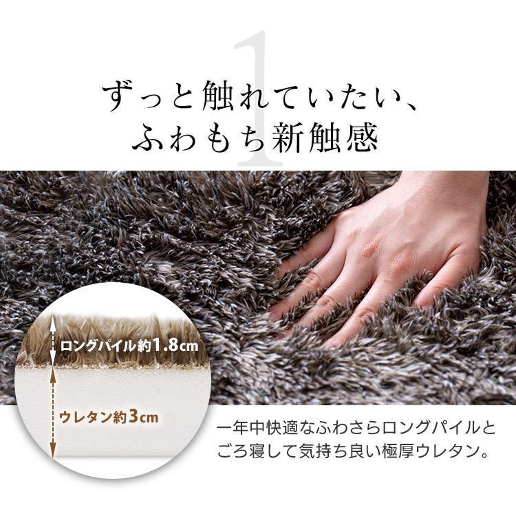 アイリスオーヤマ カーペット ラグ クッションラグ 厚さ3㎝ 極厚 もっちり 1 ラ・クッション（極厚3cm～5cm）（1ページ目）｜敷物｜寝具