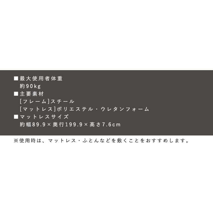 IRIS OHYAMA（アイリスオーヤマ） 折りたたみベッド シングル