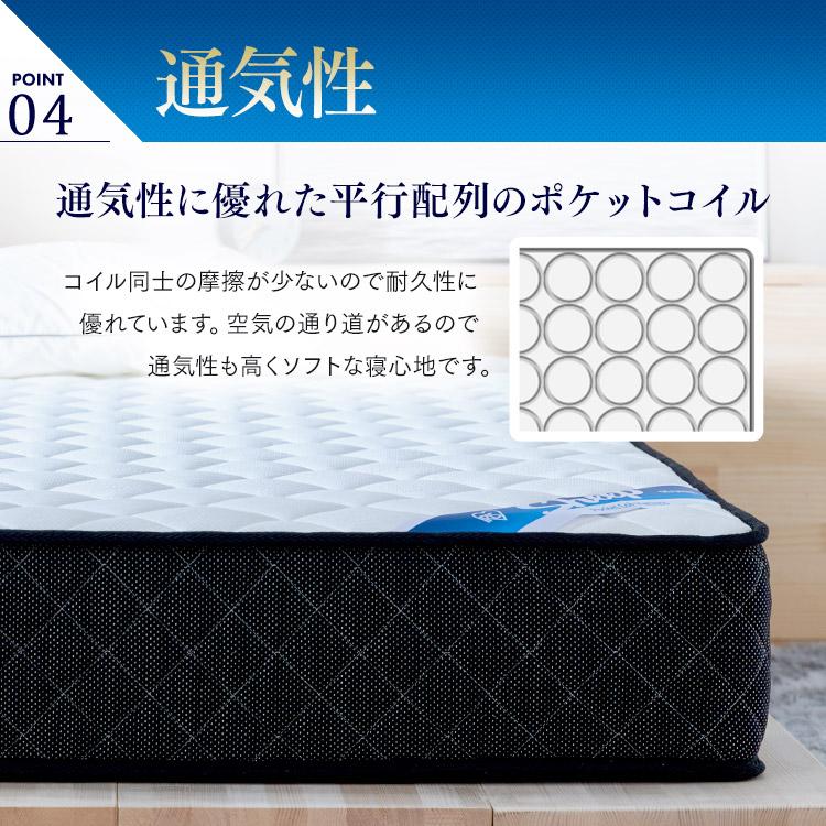 IRIS OHYAMA（アイリスオーヤマ） マットレス ダブル 高反発 ポケット