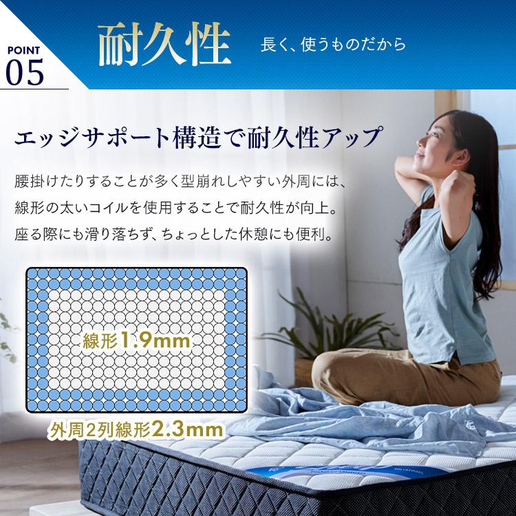 IRIS OHYAMA（アイリスオーヤマ） マットレス ダブル 高反発 ポケット