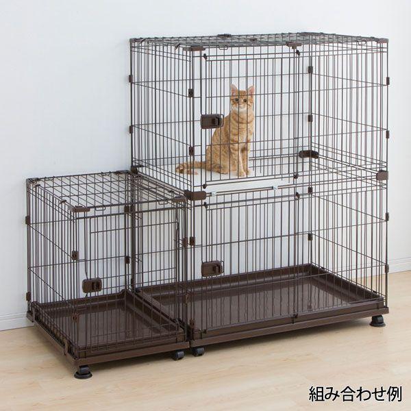 IRIS OHYAMA ペットケージ 屋根 犬 猫 コンビネーションサークル