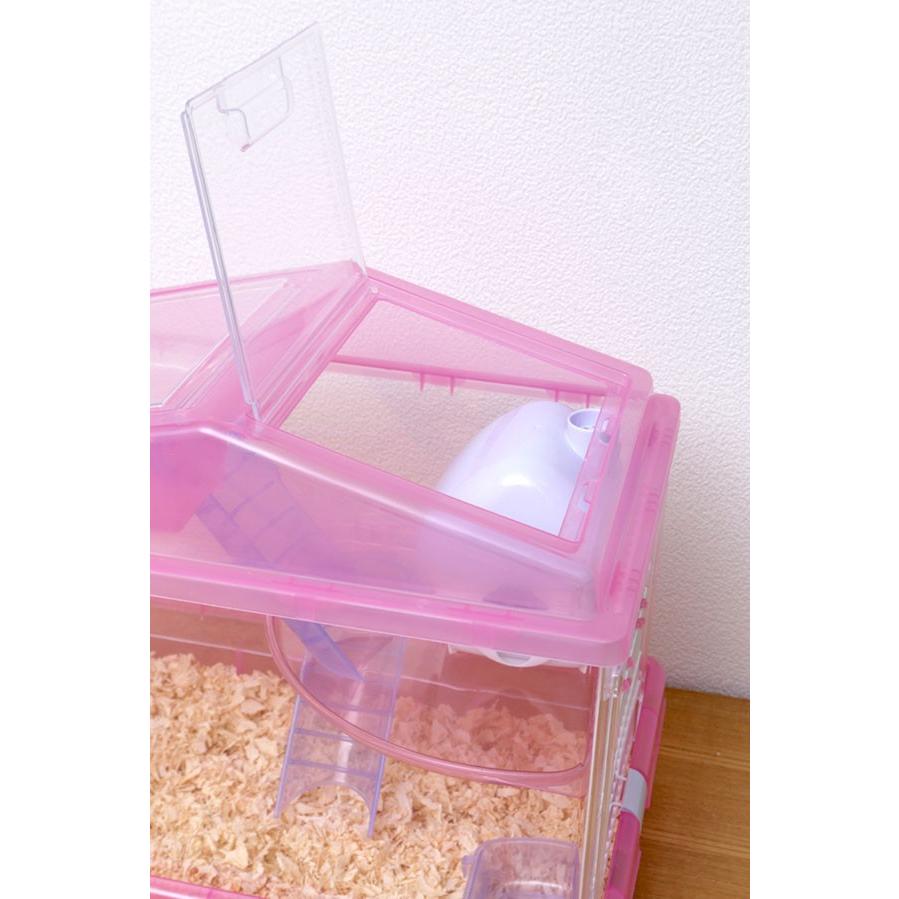 ハムスターケージ ハムスターハウス ゴールデン おうち クリアケース おしゃれ 2階建て Hscg 411c アイリスオーヤマ アイリスプラザ Paypayモール店 通販 Paypayモール