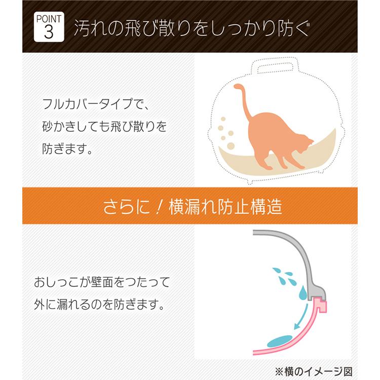 IRIS OHYAMA 猫トイレ 大型 猫 トイレ ペットトイレ 本体 猫用品