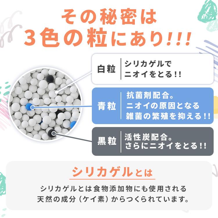 猫砂 シリカゲル ラクリーン 脱臭 消臭 抗菌剤 猫 トイレ 砂 ネコ砂 アイリスオーヤマ スノコ式トイレ 6L×5袋セット システムトイレ用猫砂 S-SSG6の画像