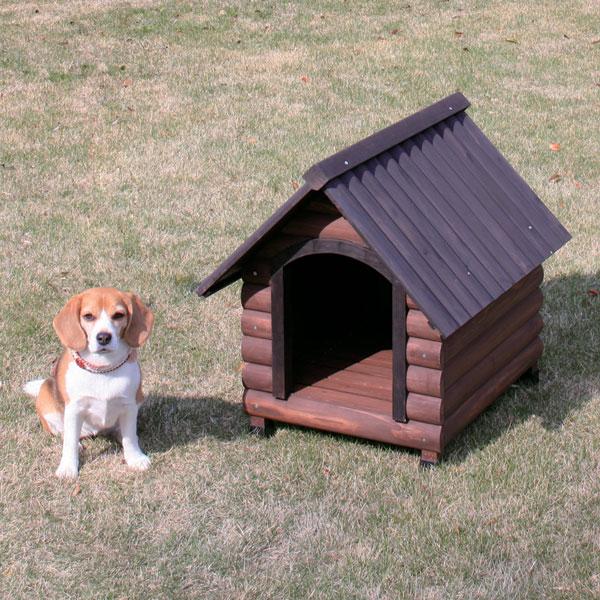 犬小屋 屋外 アイリスオーヤマ 室外 ログハウス 中型犬 大型犬 木製