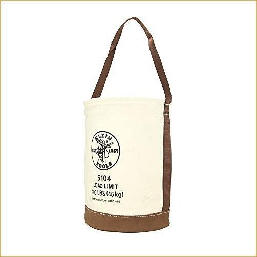 Klein Tools 5104 Canvas Bucket with Leather Bottom 並行輸入品