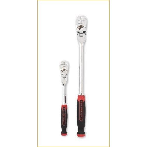 GEARWRENCH 2 Piece 1/4inch and 3/8inch Drive 120XP Flex Head Teardrop Ratchet Set, Dual Material - 81204P 並行輸入品