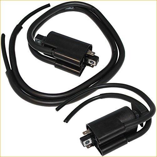 Caltric Front Rear Ignition Coil Compatible With Yamaha Road Star Silverado 1600 Xv1600A Xv-1600A 1999 2000 並行輸入品