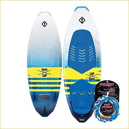 CWB Connelly Ride Wakesurf Board Package, Proline Surf Rope, 62