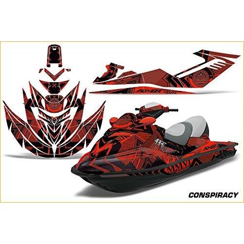 2005???2009シードゥーRXT AMRRACINGジェットスキーグラフィックデカールキット???Conspiracy???レッド グ