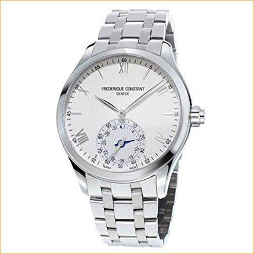 【メーカー直送】 Frederique Constant Men's Horological Smart Watch Swiss-Quartz Stainless-Steel Strap, Silver, 21 (Model: FC-285S5B6B) 並行輸入品 腕時計