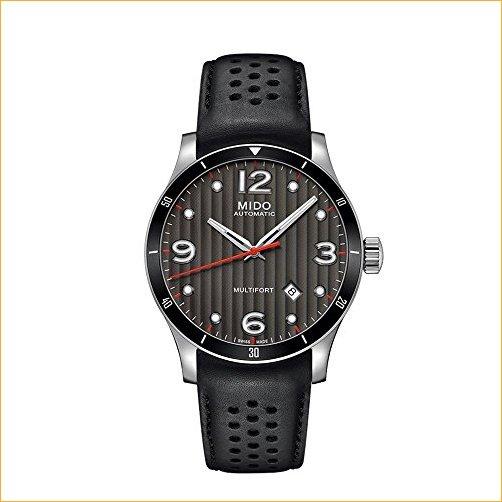 激安本物 Automatic Analog Leather Black / Grey M025.407.16.061.00 Gent Multifort Mido Men's 並行輸入品 Watch 腕時計