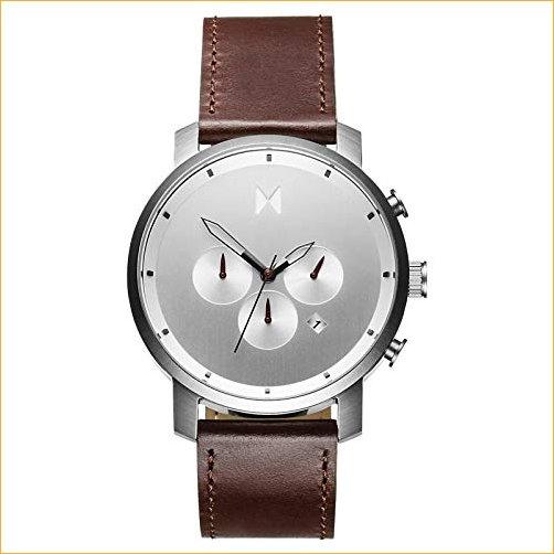 MVMT Men's Chronograph Watch with Analog Date | Silver Brown 並行輸入品