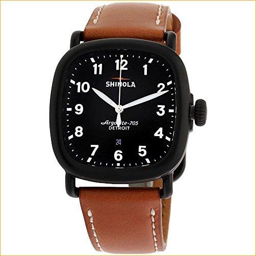 激安通販新作 The Shinola Guardian 並行輸入品 20089896 Watch Men's Strap Leather Dial Black 腕時計