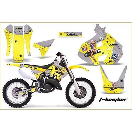 AMR Racing Graphicsキットfor MX Suzuki rm250?1999???2000?t-bomberシルバーイエロー グラフィックキット  並行輸入