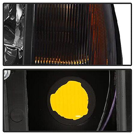 即出荷可能 ACANII - For 2000-2005 Cadillac Deville Black Headlights Headlamps Head Lights Lamps Driver + Passenger Side Aftermarket