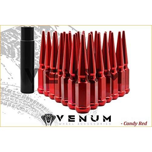 Venum wheel accessories 32 Pc Blood Red Spike Lug Nuts Powder