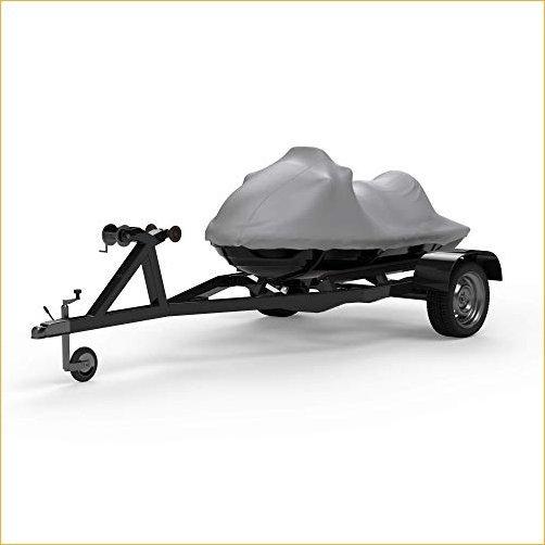 Weatherproof Jet Ski Cover for SEA DOO XP 580 Hull w/Grab Rail 1992 - Gray - Highest Fabric Quality - All Weather - Trailerable - Protect fr