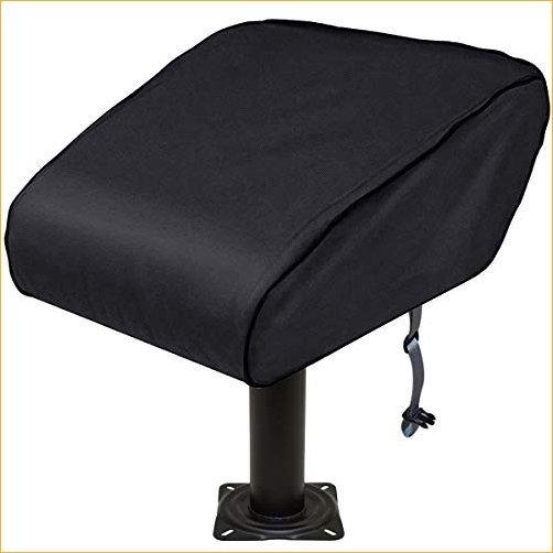 Boat Folding Seat Cover 420D Waterproof Heavy-Duty Weather Resistant Material Trailerable Fishing Chair Cover Full Length Protection for You