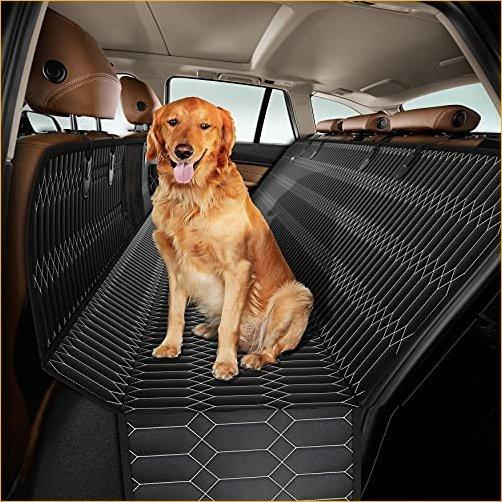 ペット用ドライブシート Magnelex Dog Car Seat Cover ? Waterproof Scratchproof Nonslip Backseat Protector with Mesh Window for Ca