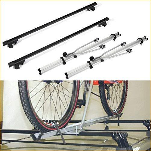INEEDUP Cross Bars Roof Bike Rack System Fit for Jeep Grand for Cherokee 1999-2004， for Jeep Patriot 2007-2011 OE Style Bolt-On Roof Bike Ra
