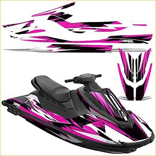 AMR Racing Jet Ski Graphics kit Sticker Decal Compatible with Yamaha WaveRunner EX Deluxe 2017-2020 - Attack Pink グラフィックキッ