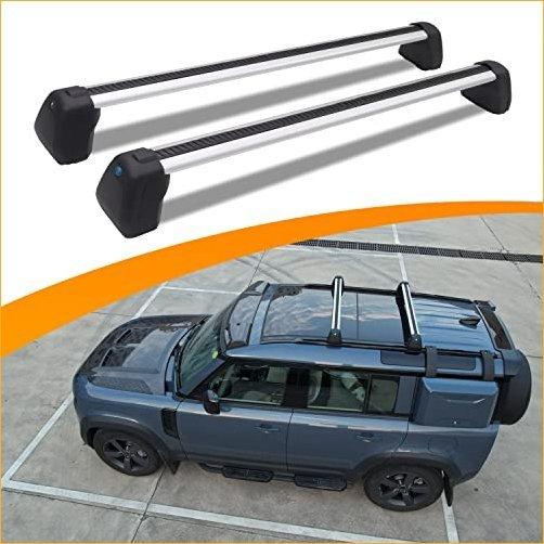 Snailfly Max 207lbs Load Capacity Crossbars Fit for Land Rover Defender 90 110 2020-2023 Heavy Duty Roof Rack Cross Bars Accessories with An