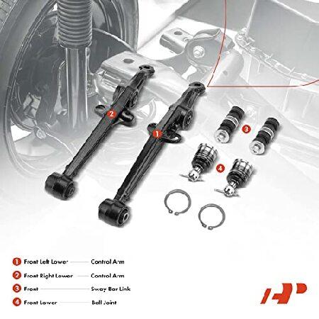 新素材新作 A-Premium 6Pcs Front Suspension Kit Lower Control Arm and Ball Joint Assembly Sway Bar Link Stabilizer Bar Link Compatible with Honda Accord 1994-1997