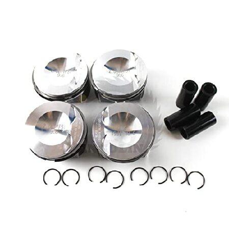 PANGOLIN 4x Piston ＆ Rings Set Assembly with 4PCS Connect Rods