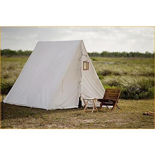 並行輸入品 A - Tent complete with rods サイズS reenactment tent wedge frame dog tent wedge frame medieval Viking L2xH1.8xW2.3m
