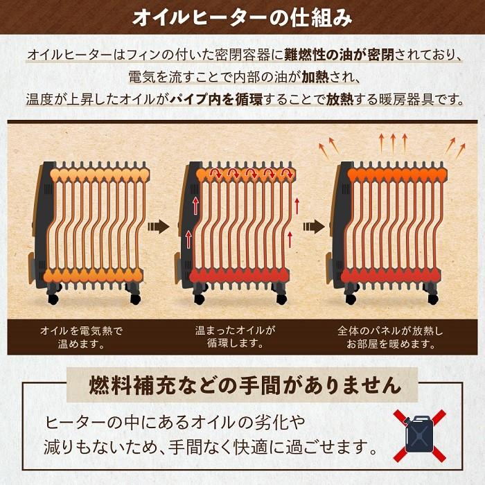 オイルヒーター 省エネ 木目調 速暖 10畳 S型 11枚フィン オイルヒーター 省エネ 木目調 速暖 10畳 S型 11枚フィン