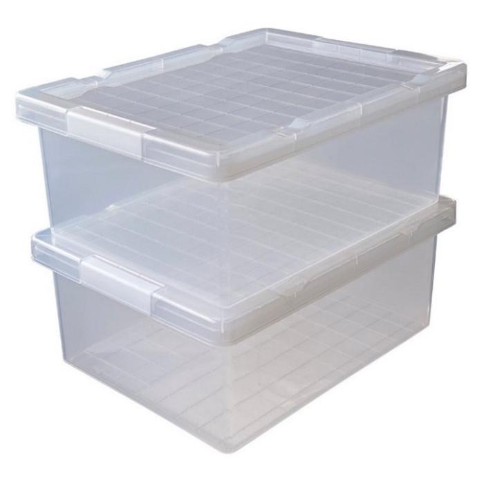 収納ケース 収納ボックス 11L 2個組 クリアケース スタッキング 収納