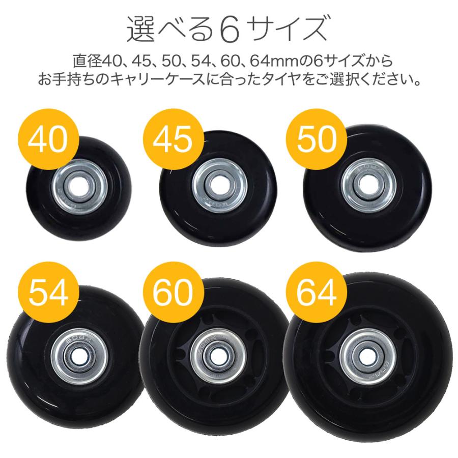 スーツケース タイヤ 交換 キット セット キャスター交換 車輪 修理