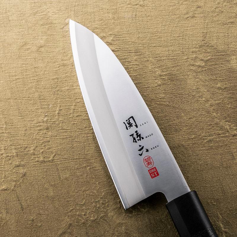 関孫六 包丁 出刃包丁 ステンレス 150mm 左利き用 碧寿ステンレス 和