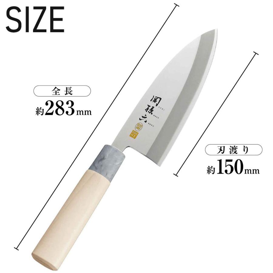関孫六 包丁 出刃包丁 ステンレス 150mm 右利き用 銀寿 関孫六 包丁 出刃包丁 ステンレス 150mm 右利き用 銀寿