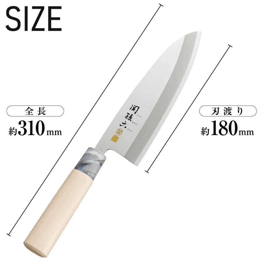 関孫六 包丁 出刃包丁 ステンレス 180mm 右利き用 銀寿 関孫六 包丁 出刃包丁 ステンレス 180mm 右利き用 銀寿