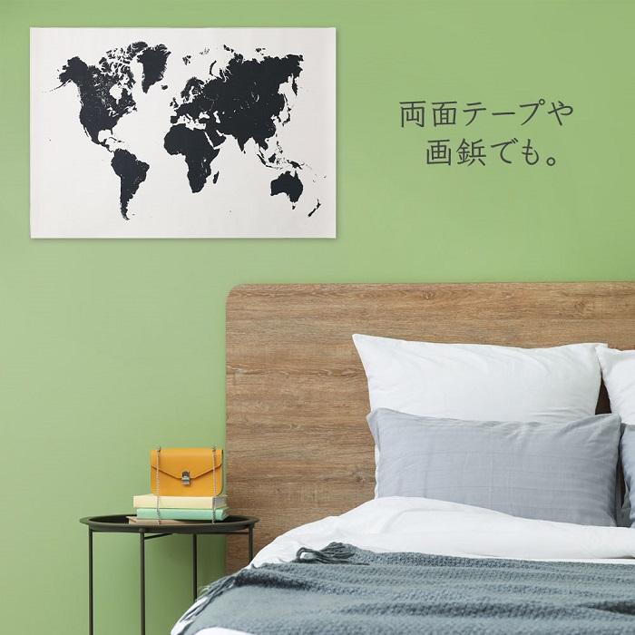 世界地図 ポスター 65×95cm ヨーロッパ中心 モノクロ おしゃれ タペストリー 白黒 ワールドマップ｜iristopmart123｜04