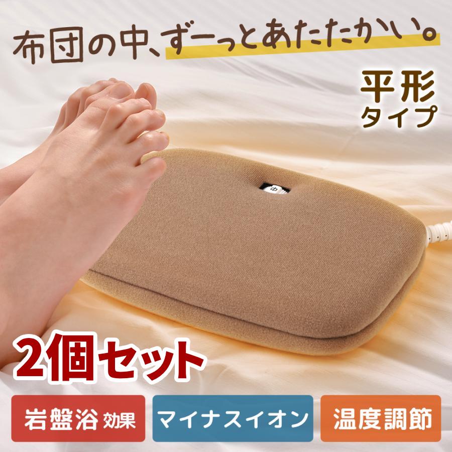 あんか 電気あんか 2個セット 温度調整 省エネ 快適保温 平形電気あん