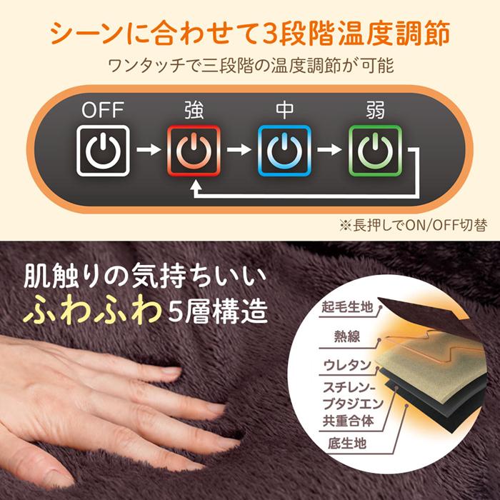 ホットマット 一人用 ミニ ヒーター内蔵クッション 座布団 暖房 USB