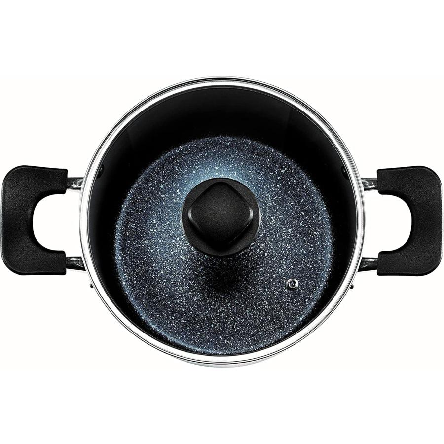 PEARL LIFE 両手鍋 ママディナーα マーブルダイヤモンド IH 対応