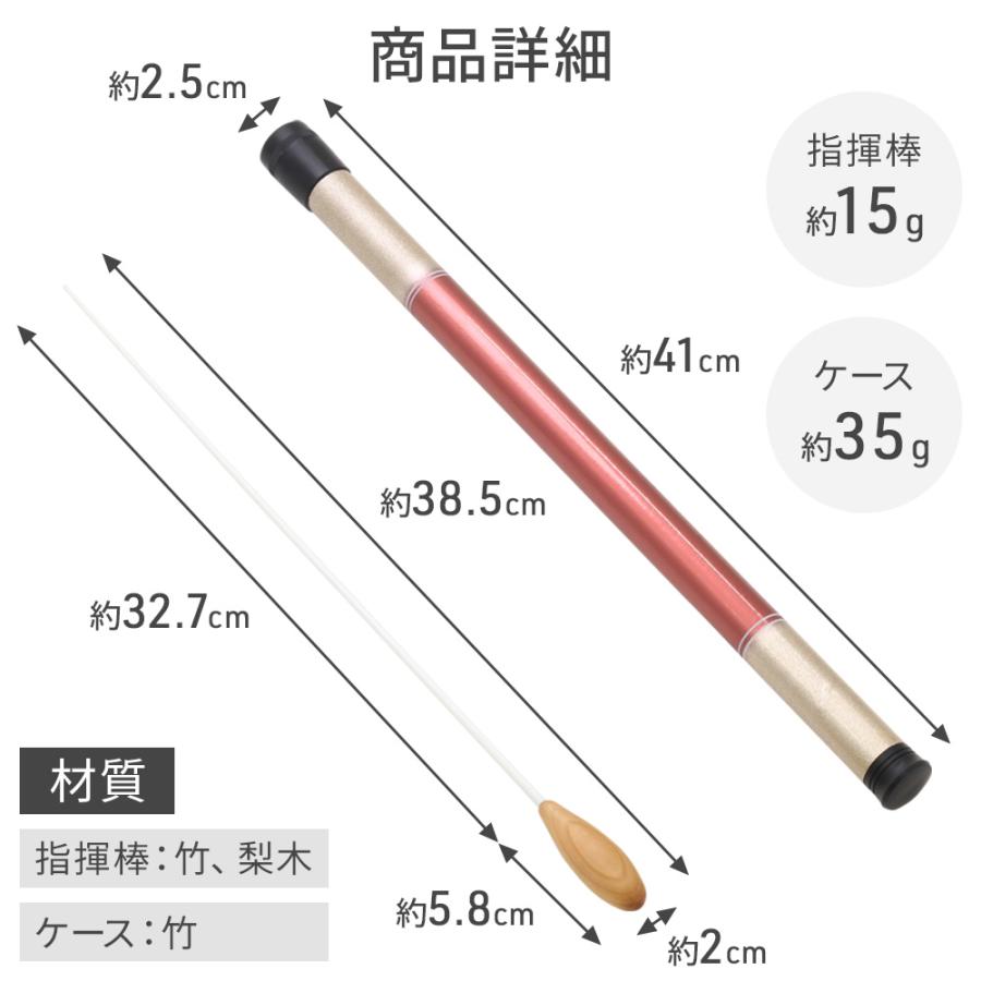 タクト 指揮棒 ケース 指揮棒ケース 38cm オーケストラ 合唱団 練習用