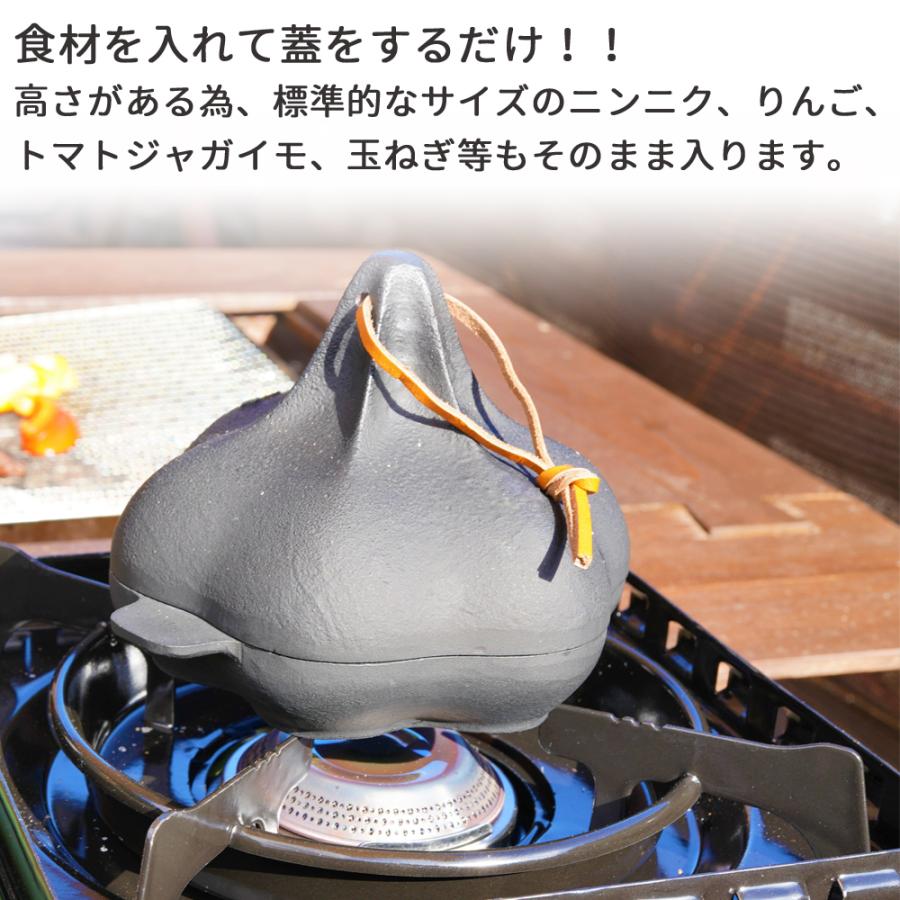 池永鉄工 鋳物ロースターにんにくん IKENAGA 焼き芋 キャンプ にんにく