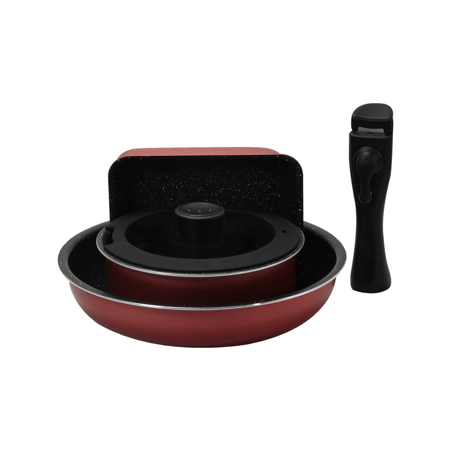 【みつき】パール5点セット PEARL LIFE フライパン セット パール金属 取っ手がとれる 5点