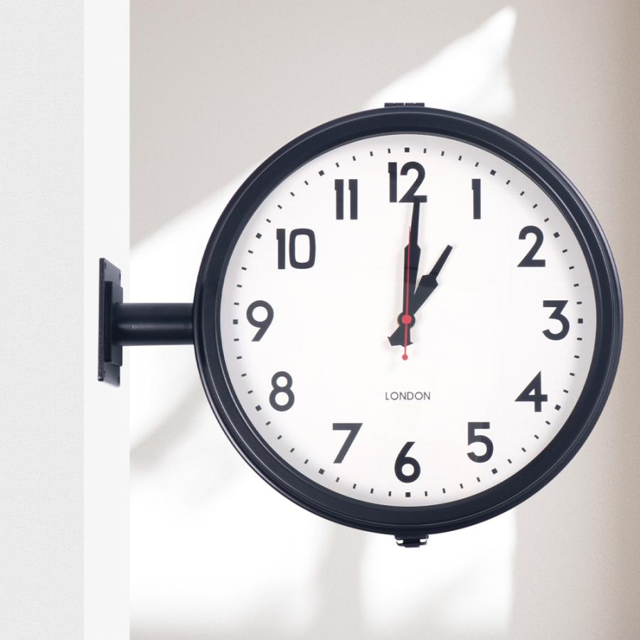 両面時計 壁掛け時計 掛け時計 静音 両面 時計 壁掛け ダブルフェイス