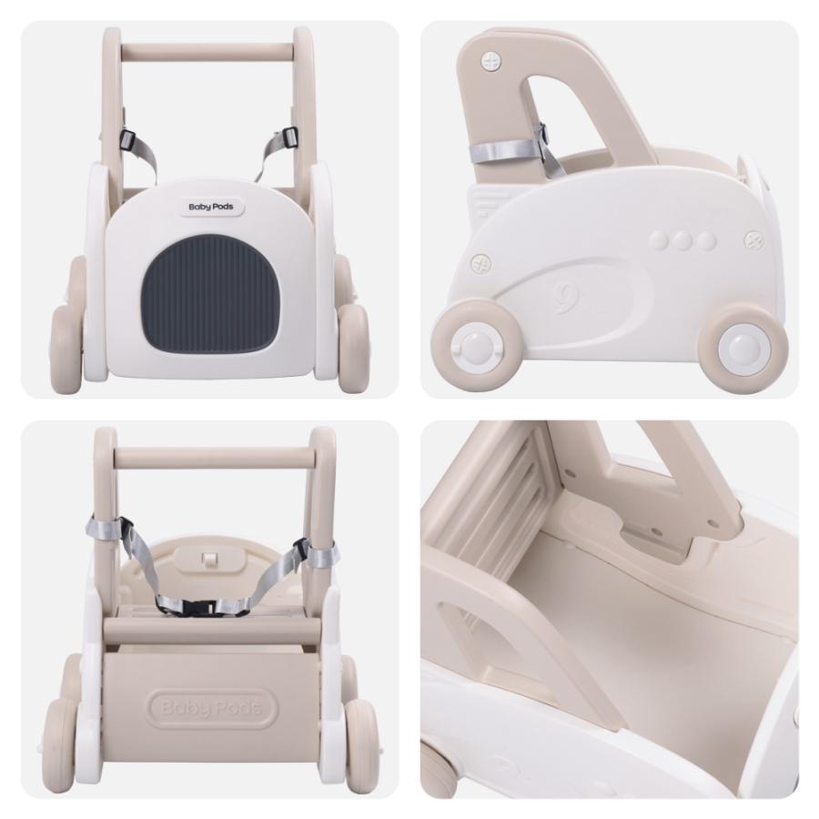 手押し車 赤ちゃん ベビーウォーカー ぬいぐるみ 収納 おもちゃ